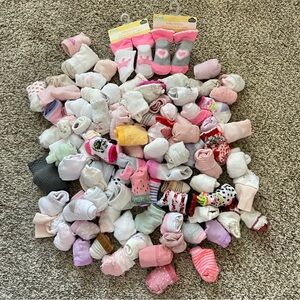 Assorted Baby Socks Collection 0-24 Month Sizes